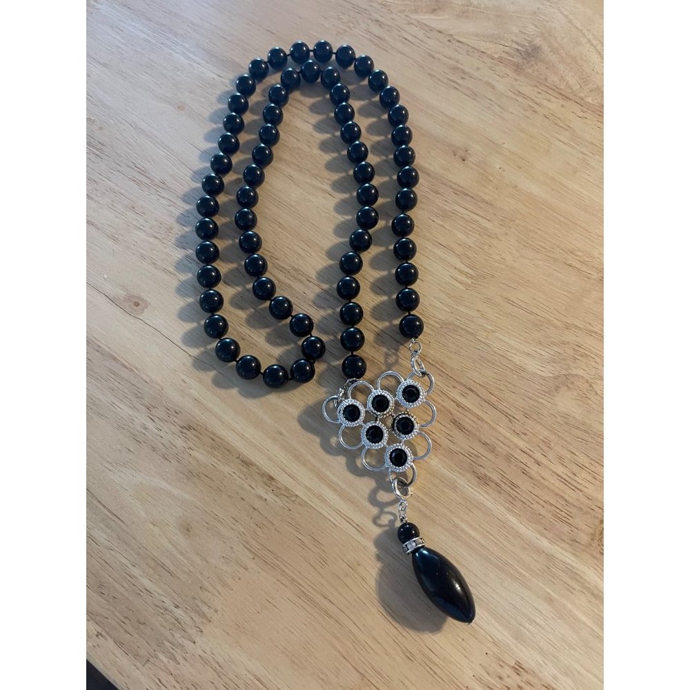 Vintage Sara Coventry  Black Charmer 1970's Necklace